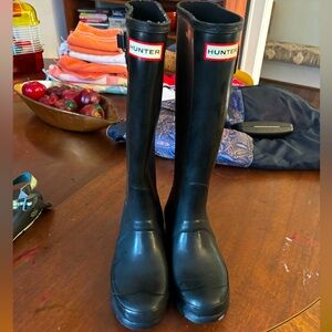 Tall Black Hunter Boots